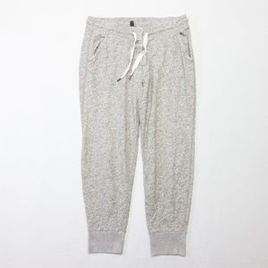 J Crew Sweat Pants Drawstring Mens L Gray Button Closure
